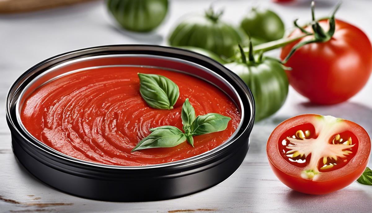 A tin of tomato wonder, ready to enhance any culinary creation